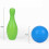Plastic Bowling Set Assorted Colors 6.7 x 2.4 x 1.2 Inches 5