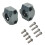 Motorcycle Handlebar Riser Aluminum Alloy Gray 1