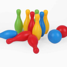 Plastic Bowling Set Assorted Colors 6.7 x 2.4 x 1.2 Inches