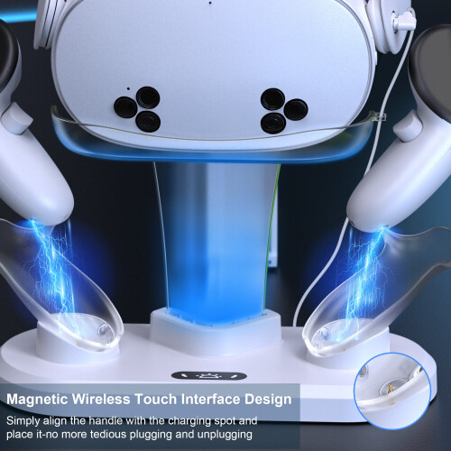 Charging Dock for Meta Quest 3 and 3S with LED, Elite 1