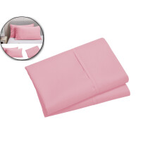 Cotton Pillow Cases Standard Size Set of 2 Pink