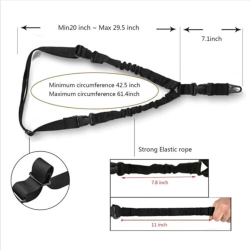 Quick Release Adjustable Sling with Metal Hook 1 2