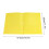 3-Hole Pocket Folder Heavy Duty Plastic Yellow 7