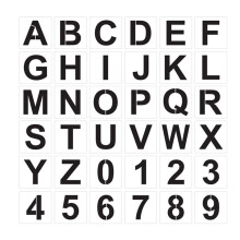 Stencil Paint Set Alphanumeric Hollow-Out Template 2 Sets