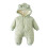 Puffer Jacket for Toddlers Solid Green Hooded Zip-Up 6 1
