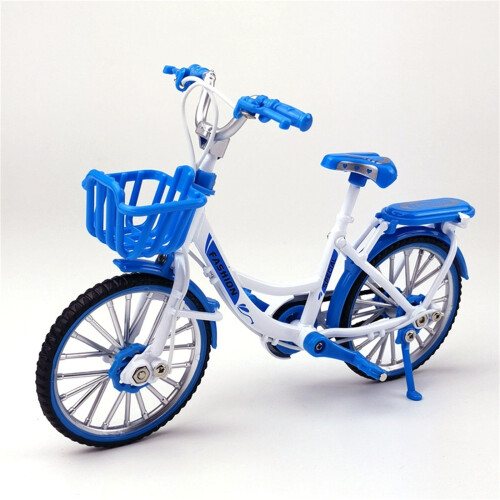 Mini Alloy City Bike Model 1:10 Folding Desktop Decor 1