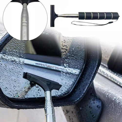 Telescopic Car Wiper Tool Side Mirror Squeegee 1 Pack 2
