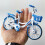 Mini Alloy City Bike Model 1:10 Folding Desktop Decor 5
