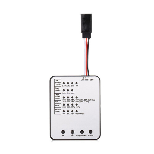 Programming Card for RC Car Brushless ESC 25A–150A 1