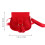 Red Tassel Crossbody Bag Single Shoulder Strap 1 Piece 5