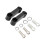 Motorcycle Mirror Mount Extender Black 4