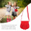 Red Tassel Crossbody Bag Single Shoulder Strap 1 Piece 6