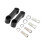 Motorcycle Mirror Mount Extender Black 5