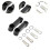 Motorcycle Mirror Mount Extender Black 6