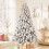 Pre-lit Flocked Christmas Tree 5 ft 551 tips 200 lights 4