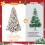 Pre-lit Flocked Christmas Tree 5 ft 551 tips 200 lights 5