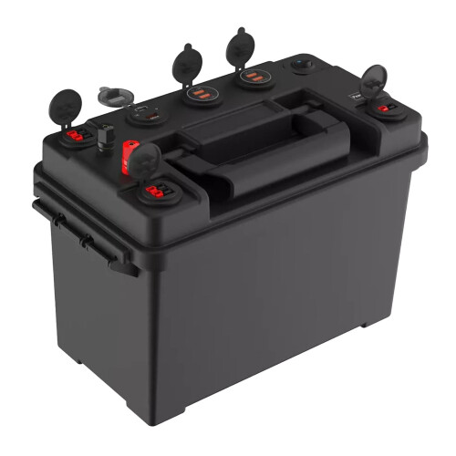 Portable Power Supply Battery Box with On/Off Switch and 1