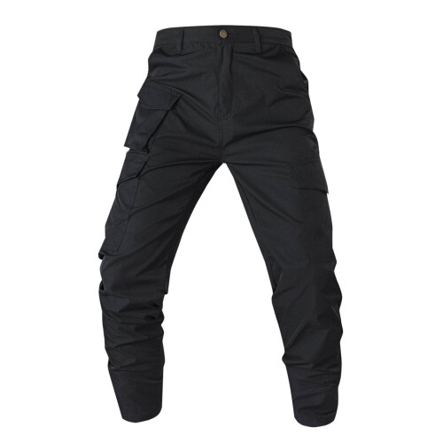Men's Water Resistant Tactical Cargo Pants Black XXL