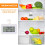 Fridge Thermometer Simple Design High Precision 1 Set 6