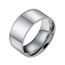 Stainless Steel Minimalist Ring Silver Size 7