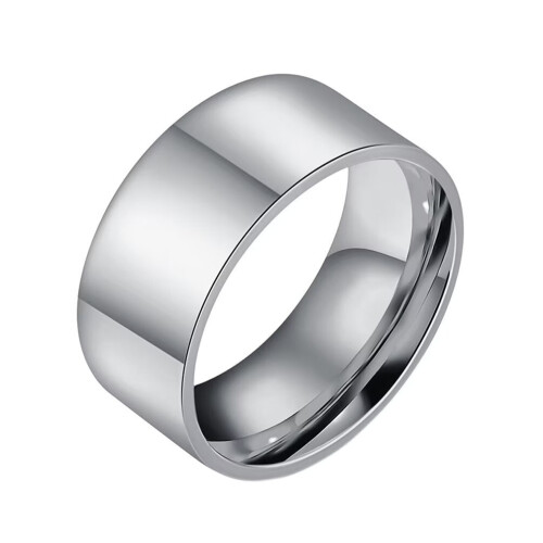 Stainless Steel Minimalist Ring Silver Size 7