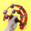 Half Moon Tambourine Double Metal Percussion with Ergonomic 3