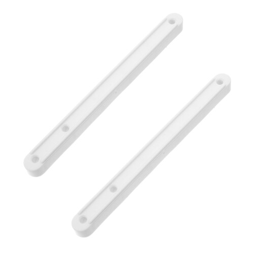 Under Drawer Slides White Plastic 2 pcs