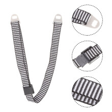 Grey Hard Hat Strap Clips Polyester 2 Set