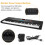 61-Key Electric Keyboard Piano with Adjustable Stand and 4