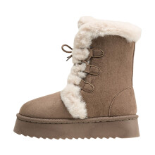 Women's Snow Boots Khaki Size 8