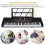 61-Key Electric Keyboard Piano with Adjustable Stand and 6