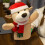 Soft Christmas reindeer hand puppet for kids 1 piece 5