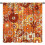 Boho Flower Curtains Orange Daisy 72" W x 63" L 1