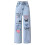Girls' Jogger Jeans Light Blue Size 6-7 1