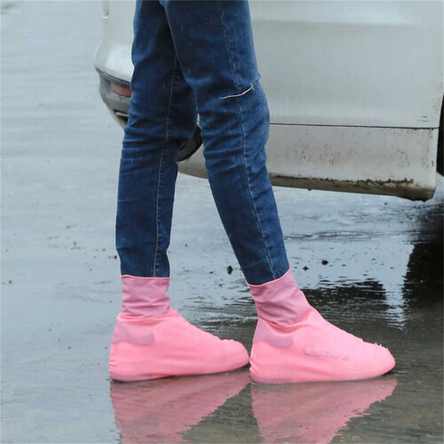 Waterproof Reusable Shoe Covers Non-slip Elastic Fit 1 Pair 2