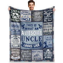 Grandpa Blanket 60x50 inches - Soft Cotton Gift for