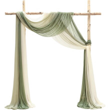 Wedding Arch Draping Fabric Chiffon 3 Panels 20ft