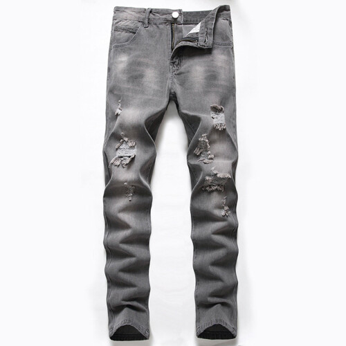 Jeans Stretch Caol le Feistiú Caol na bhFear Liath34 1