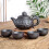 Chinese Kung Fu Ceramic Teapot Set 150ml with 4 Cups 1