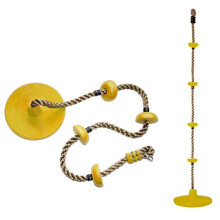 2-in-1 Sit-Stand-Climb Disc Swing with 6.2 ft Rope, 220 lb