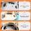 Cow Design Dessert Bowl Synthetic Multi-Color 1 Set 2