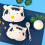 Cow Design Dessert Bowl Synthetic Multi-Color 1 Set 3