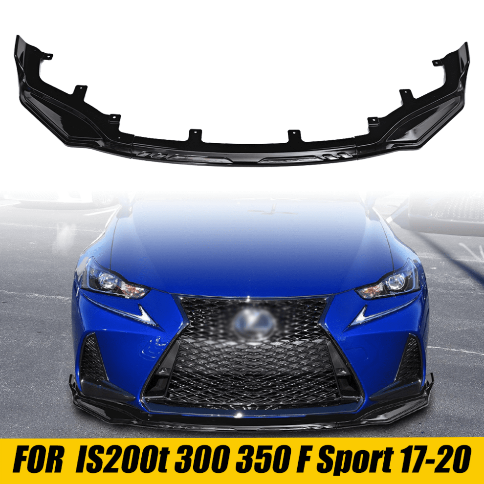 Lexus Is200t/Is300/Is350 Front Bumper Lip 3Pcs Glossy Black 928028423192