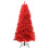 Red PVC Christmas Tree 6FT 804 Tips 3-Part Hinged Metal 1