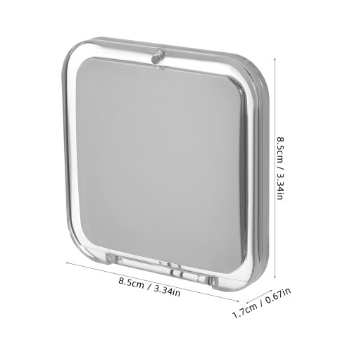 Compact square pocket mirror unbranded mini travel cosmetic 1