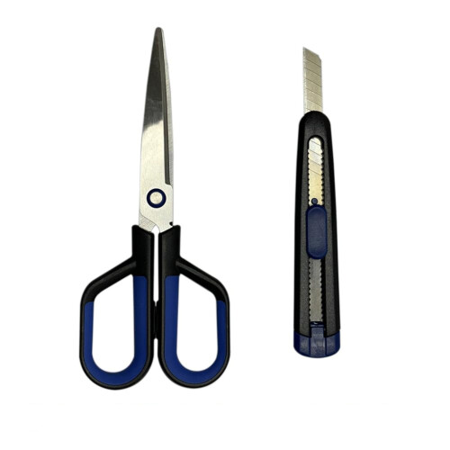 Fizz Guangbo Teflon Scissors and Retractable Box Cutter 1