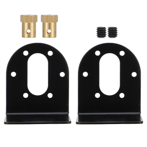 Motor Mounting Bracket Black 2 pcs 2
