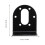 Motor Mounting Bracket Black 2 pcs 7
