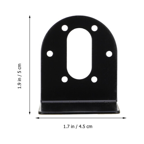 Motor Mounting Bracket Black 2 pcs 1