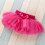 Infant Tutu Skirt Hot Pink Solid Bowknot Mesh Tulle Size 73 4
